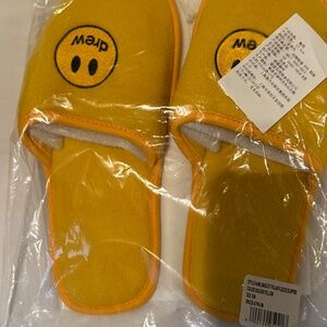 Drew Yellow Slippers with Bag